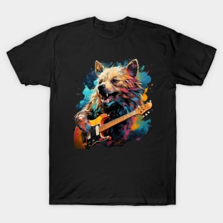 Hyena Playing Guitar T-Shirt